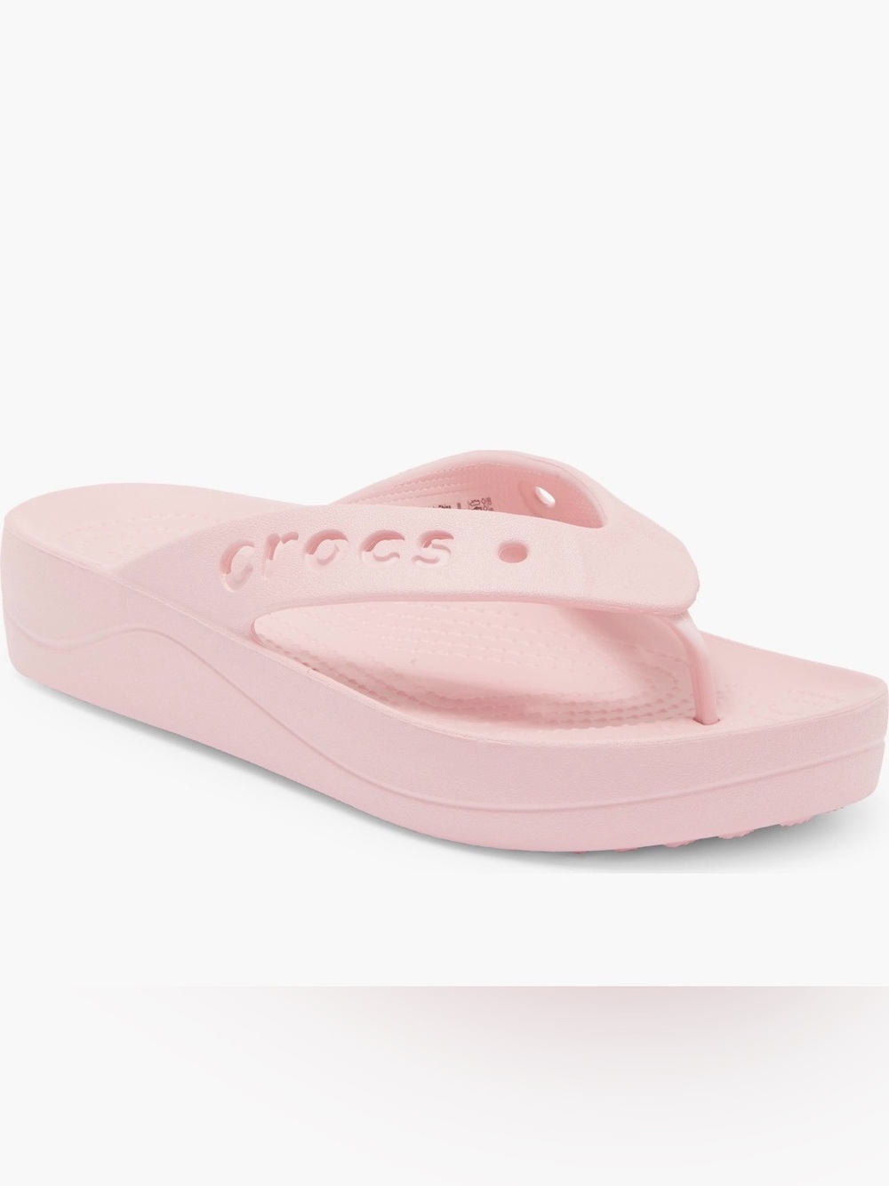 Crocs Pink Platform Flip Flop Sandals Women’s Size 11